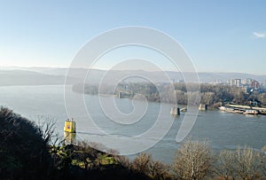 Petrovaradin fortress in winter without snow