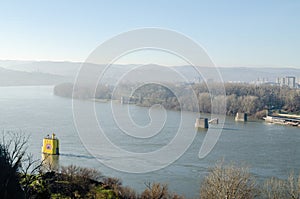 Petrovaradin fortress in winter without snow