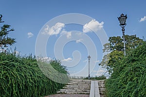 Petrovaradin, Serbia - July 17. 2019: Petrovaradin fortress