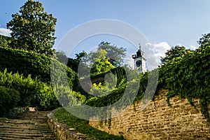 Petrovaradin, Serbia - July 17. 2019: Petrovaradin fortress