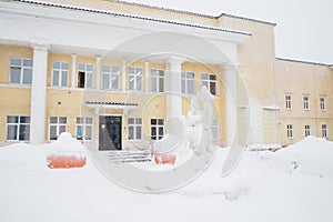 Petrozavodsk, Karelia, Russia, 01.10.24: GBUZ RK Maternity Hospital named Gutkin K.A. The building of the antenatal and