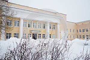 Petrozavodsk, Karelia, Russia, 01.10.24: GBUZ RK Maternity Hospital named Gutkin K.A. The building of the antenatal and