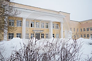 Petrozavodsk, Karelia, Russia, 01.10.24: GBUZ RK Maternity Hospital named Gutkin K.A. The building of the antenatal and