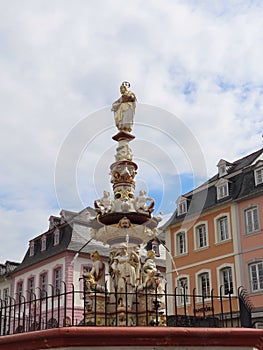 Petrusbrunnen fountain in Trier