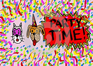 Pets party time