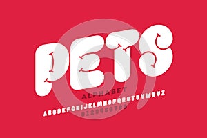 Pets style font