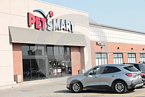 tor, canada - august 16, 2023: petsmart petshotel store storefront front entrance with sign logo on front 88 p 17