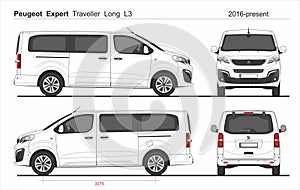 Peugeot Expert Traveller Long Van L3 2016-present