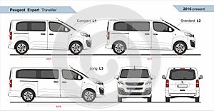 Peugeot Expert Traveller Van L1, L2, L3 2016-present