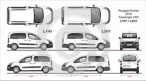 Peugeot Partner Passenger Van L1H1 and L2H1 2016-present