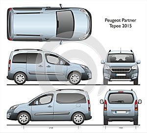 Peugeot partner Tepee 2015 commercial van