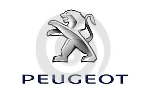 Peugot Logo on white background