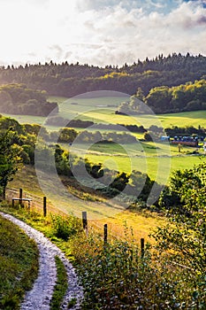 Pewley Down Hilly grassland nature reserve Guildford Surrey England