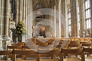 Pews in Canterbury cathedral