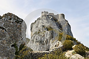 Peyrepertuse cathar castle, France