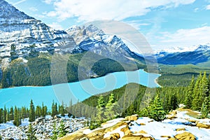 Peyto lake in Banff National Park ,canada