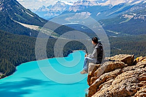 Peyto Lake in Banff National Park on Icefields Parkway