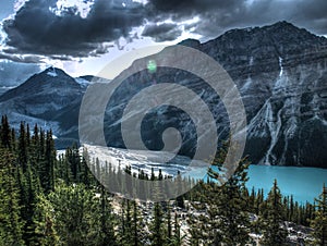 Peyto lake in Canada