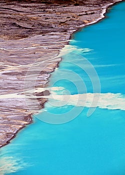 Peyto lake delta photo