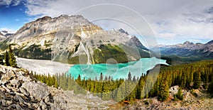 Peyto Lake, Panorama, National Park, Canada