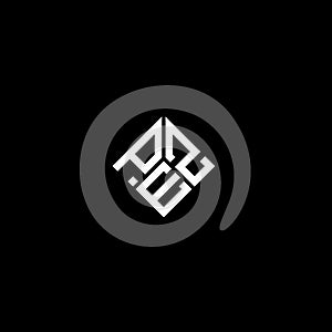 PEZ letter logo design on black background. PEZ creative initials letter logo concept. PEZ letter design photo