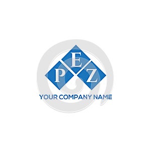 PEZ letter logo design on BLACK background. PEZ creative initials letter logo concept. PEZ letter design