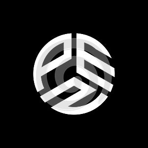 PEZ letter logo design on black background. PEZ creative initials letter logo concept. PEZ letter design photo