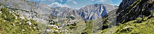 PeÃÂ±as de Bejes, municipality of Cantabria, Picos de Europa, Spain,aerial view from the mountain top