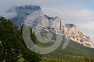 The PeÃ±a MontaÃ±esa, part of Cotiella limestone massif, Aragonese Pyrenees