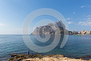 PeÃ±Ã³n de Ifach Calp Costa Blanca Spain, landmark rock