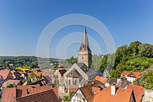 Pfarrkirche church at the old market square in Warburg