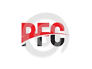 PFC Letter Initial Logo Design Vector Illustration