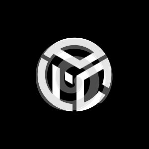 PFC letter logo design on black background. PFC creative initials letter logo concept. PFC letter design