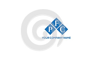 PFC letter logo design on WHITE background. PFC creative initials letter logo concept. PFC letter design