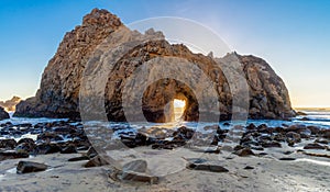 Pfeiffer Beach Keyhole Rock, Big Sur, Monterey County, California, USA photo