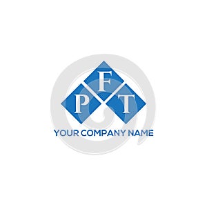 PFT letter logo design on WHITE background. PFT creative initials letter logo concept. PFT letter design