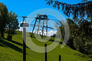 PfÃÂ¤nder cable car in Bregenz on Lake Constance, Austria