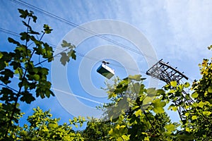 The PfÃÂ¤nder cable car in Bregenz