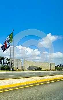 PGA Riviera Maya Golf course palm trees Mexican flag Mexico
