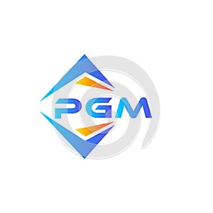 PGM abstract technology logo design on white background. PGM creative initials letter logo concept