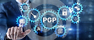 PGP. Pretty Good Privacy. Encryption and Security concept 2021