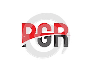 PGR Letter Initial Logo Design Vector Illustration
