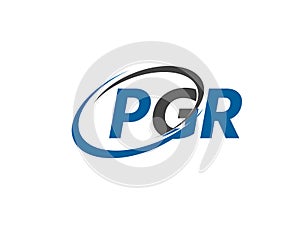 PGR logo, design, vector illustration