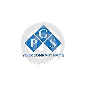PGS letter logo design on WHITE background. PGS creative initials letter logo concept. PGS letter design