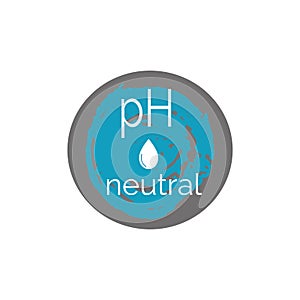 PH neutral round textured icon