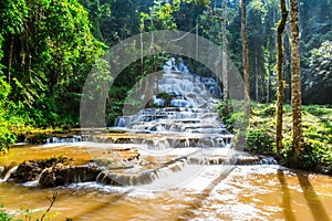 Pha Charoen Waterfall,a lovely 97-level stair-stepping waterfall