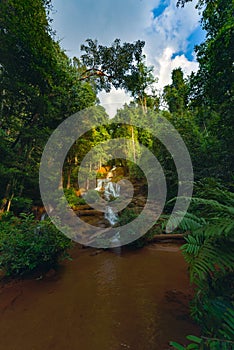 Pha Charoen Waterfall near Mae Sot Thailand