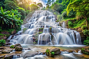 Pha Iang Waterfall Serene Nature in Thailand