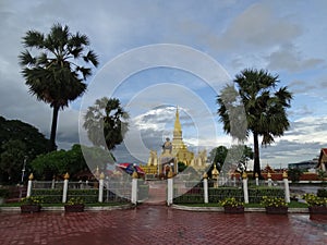 Pha That Luang stupa in Vientiane, Laos