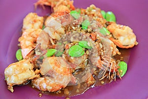 Phad Sa Taw Soi Ka-Pi , Thai Food